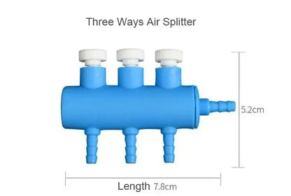 Aquarium Air Splitter Valve Fish Tank Air Pump Flow Splitter Distributor Pump Valve Tap Lever Control Switch Valves Accessories
