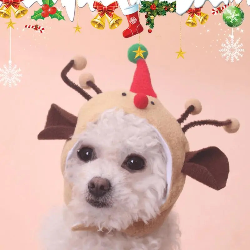 Dog Christmas Hat Cats Christmas Costume Breathable And Soft Christmas Dog Hat Costume For Small To Medium Pets Dogs Cats