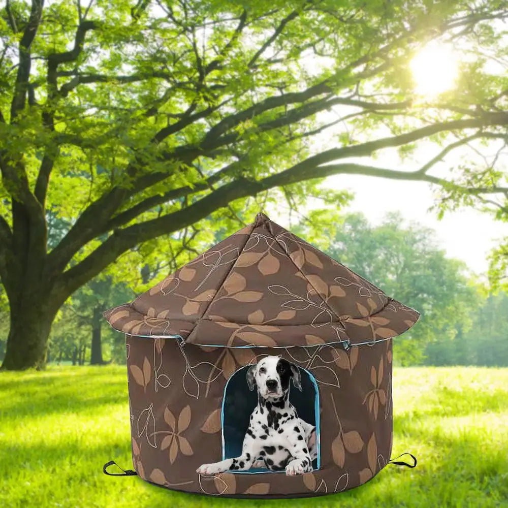 Cat House Dog Nest Waterproof Outdoor Winter Warm Pet Cave Insulated Outside Cat House Home Foldable and Washable Pet House