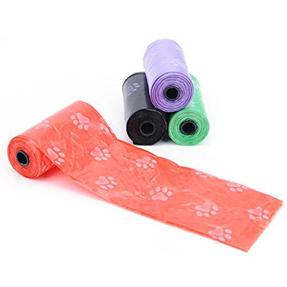 10 Rolls(150Bags) Pet Poop Bags Disposable Dog Waste Bags 15 Bags/ Roll Large Cat Waste Bags Doggie Outdoor Clean