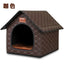 Kennel Winter Warm Waterproof Removable Washable Closed House Kennel Villa Small Dog Corgi Law 11 Pet Nest
