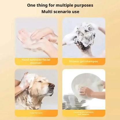 Cute Giraffe Dog Shower Gel Electric Foaming Machine IPX6 Waterproof Fully Automatic Soap Dispenser USB Charging Dog Bathing Hel