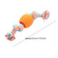Pet dog toy Cotton rope double knot ball Bite resistant tooth cleaning toy ball pet supplies