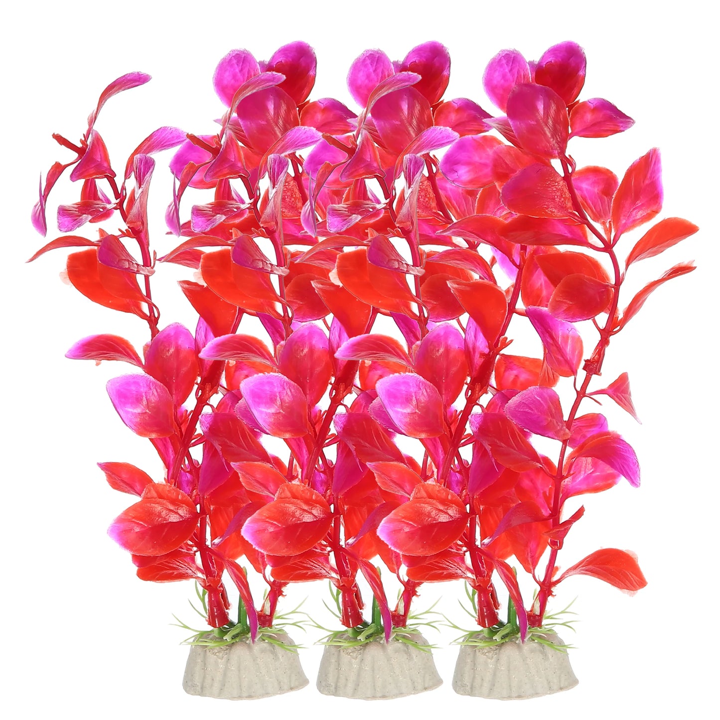 UXCELL 3/4/5/6/8/9 Pcs Artificial Aquarium Plants Grass Water Weeds Ornament Fish Tank Plant Flower Grass Decor Accessories