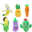 Pet plush sound toy fruit vegetable dog cat educational toy supplies cactus corn eggplant