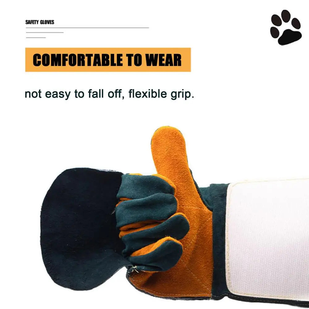 Animal Handling Gloves Extreme Heat And Fire Resistant Gloves Bite Proof Animal Gloves For Cat Dog Bird Pet Trapping Supplies