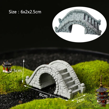 Resin Small Bridge Aquarium Ornaments Decoration Artificial Mountain for fish Tank Resin Aquarium Ornament Fish Tank Background