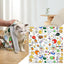 Pet Soft Blanket To Wrap Cat Anti-Scratch Adjustable Grooming Bag For Cats Soft Kitten Blanket To Anti-Runaway/Scratch/Bitten