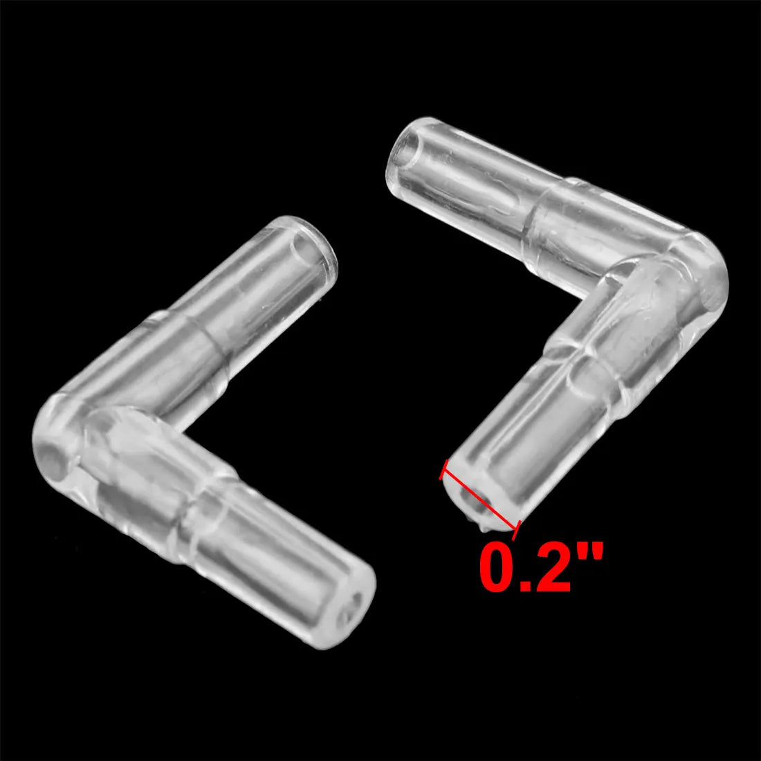 UXCELL ID 5/18/20mm 4/15PCS Acrylic 90 Degree Elbow Connector Water Hose Pipe Tube Aquarium Fish Tank Supplies Accessories