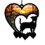 Dog Memorial Sun Catcher Pet Loss Sympathy Gift for Dog Lovers Dog Memorial Sun Catcher for Home Garden Wall Window Bereavement
