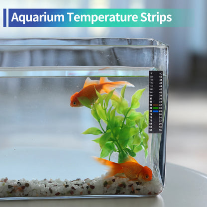 UXCELL Aquarium Thermometer Strips Fish Tank Thermometer Sticker 16-50 °C 18-34 °C Fish Tank Adhesive Sticky Temperature Tools