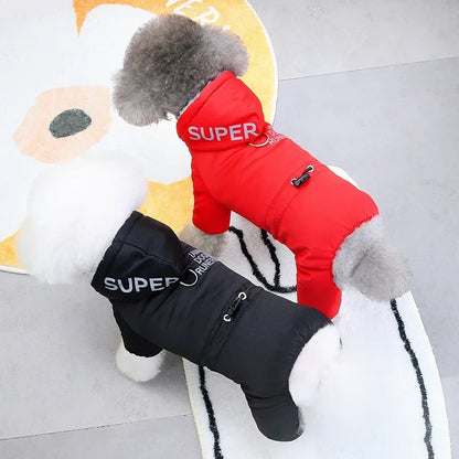 Winter Warm Dog Jumpsuit Waterproof Jacket for Small Medium Pet Dogs Snowsuit Puppy Chihuahua Bulldog Outfits Winter Clothes
