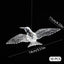 10Pcs Transparent Acrylic Hummingbird Hanging Ornaments Crystal Bird Pendants Wedding Party Living Room Home Ceiling Decorations