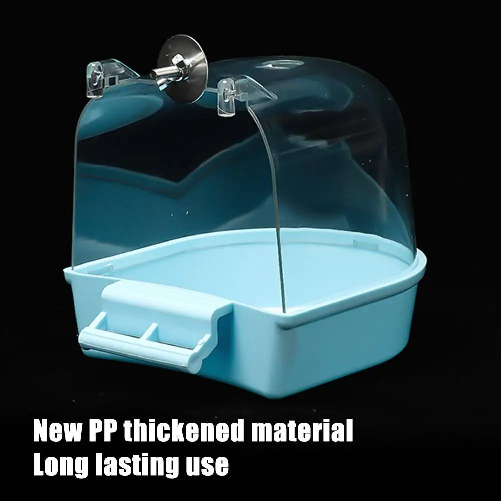 Hanging Bird Bath Is Waterproof Wear-resistant And Easy To Clean Cage-style External Bath For Birds Such As Parrots And Myn