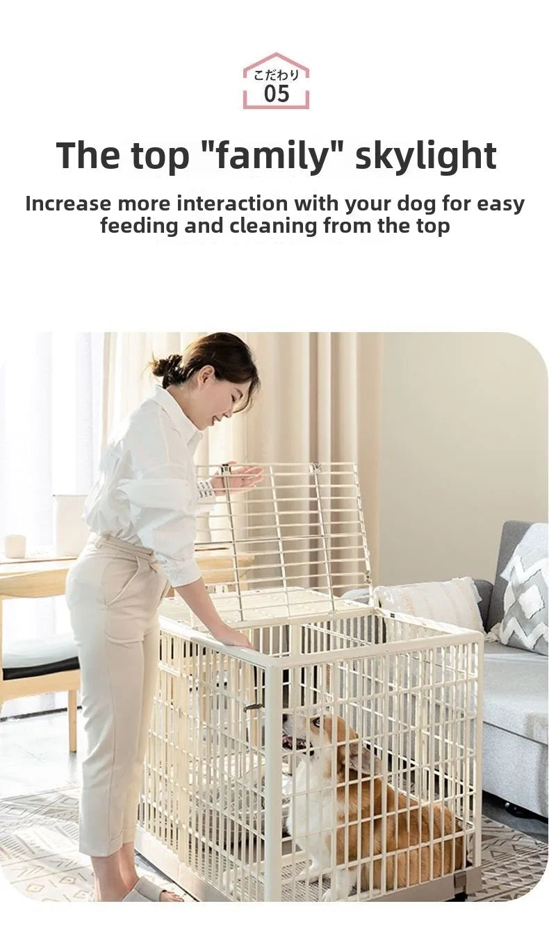 Alice Resin Dog Cage with Toilet Dog Fence Cat Cage Household Dog Cage Medium Size Indoor  Large