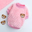 2024 New Warm Fleece Pet Clothes Cute Print Coat Small Medium Dog Cat Shirt Jacket Teddy French Bulldog Chihuahua Winter Outfit