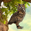 Farm Protector Bird Scarer Owl Scarecrow Scarer Pendant Garden Protector Pendant Waterproof With Bell Fake Bird Scarecrow Bird