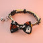 Bow Knot Halloween Pet Dog Collar Pumpkin Witch Hat Adjustable Neck Accessories for Cats Safety Buckle Decorate Pet Necklace