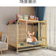 Dog cage Medium and large dog household Dog cage with toilet Square pipe Bold reinforcement Villa indoor Golden Retriever Labrad