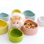 Imitation Ceramic Bird Feeder bowl Plastic Parrot Feeding Food Drinking Bowl for Parakeet Lovebird Finches Bird HamsterSupplies