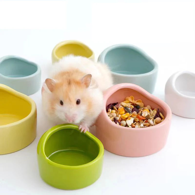 Imitation Ceramic Bird Feeder bowl Plastic Parrot Feeding Food Drinking Bowl for Parakeet Lovebird Finches Bird HamsterSupplies