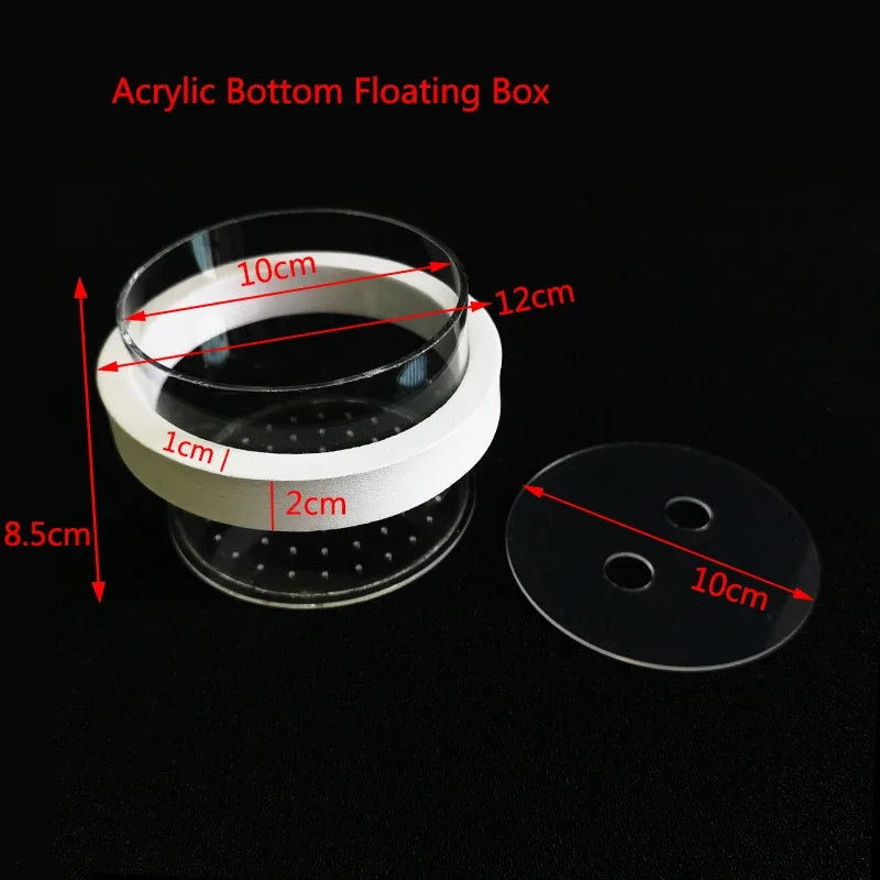 Acrylic Floating Fish Breeding Isolation Box Aquarium Breeder Feeder Fish Tank Hatching Incubator Aquarium Hatchery Accessory