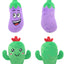 Pet plush sound toy fruit vegetable dog cat educational toy supplies cactus corn eggplant