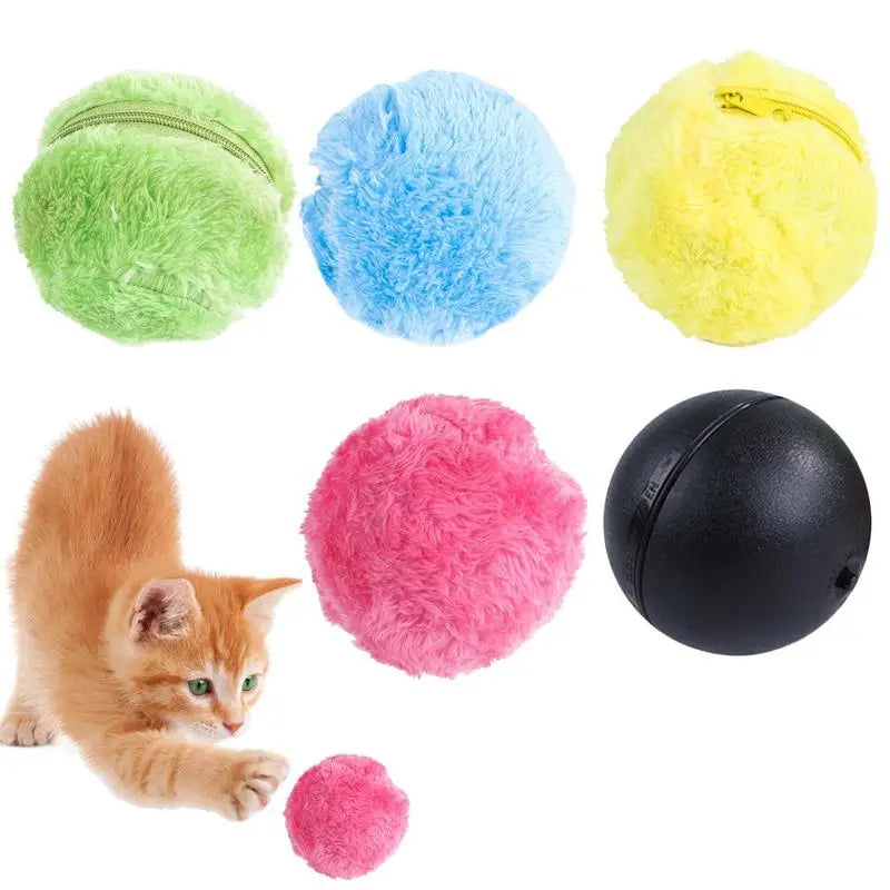 Dog Chewing Toy Rolling Ball Plush Sniffing Toy, Pet Supplies, Interactive Cat Toy, Movable Puppy Chew Squeaky Toy for Dogs