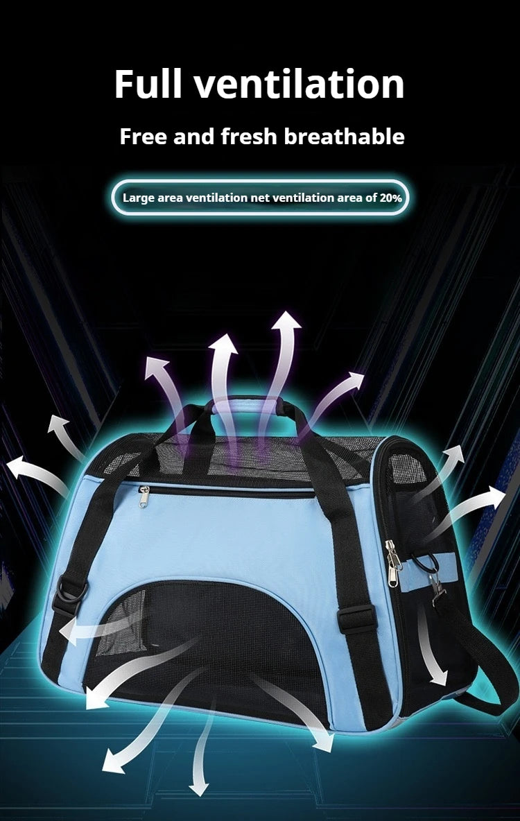 Portable Dog Cat Carrier Bag Pet Puppy Travel Bags Breathable Mesh Small Dog Cat Dogs Outdoor Tent Carrier Outgoing Pets Handbag