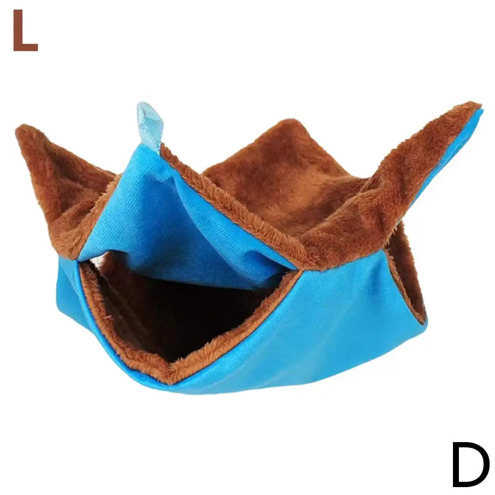 Sugar Hammock Double-layer Design Winter Warm Small Pet Hanging Sleeping Bag Honeybird Comfort Cotton Hand-woven Resting