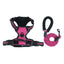 Pet dog chest back anti impact reflective vest style chest back large medium cat dog chest back traction rope set dog harness