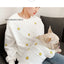 Dog Hoodie Dog Costume Pet Clothes Dog Clothes for Parent-child Wear Spring and Autumn Parent-child Wear Keep Warm Embroidery