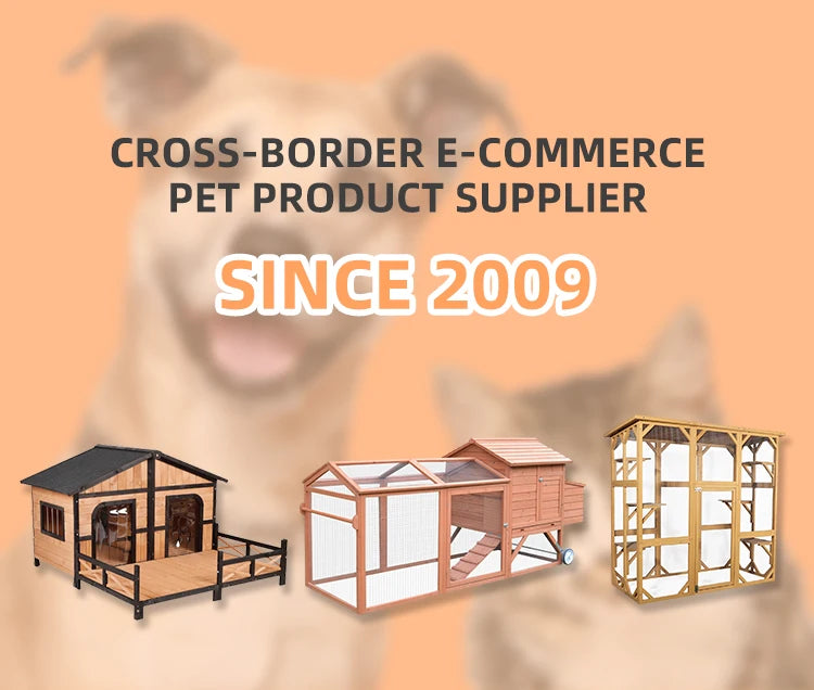 Easy Opening Wooden Animal Cage with Interior Stairs Small House for Hamsters Chinchillas Rabbits Cats Dogs