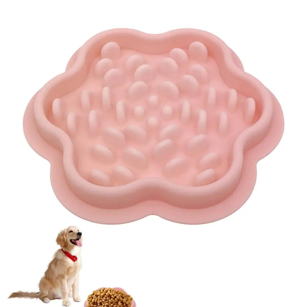 Cat Slow Feeder Non-Slip Slow Feeder Bowl Dog Bowls Food-Grade Silicone Bowls Dishes Pet Puppy Food  Feeding Dog Food Dispenser