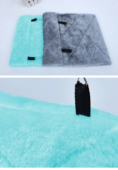 Winter Pet Bird Parrot Cages Warm Plush Hammock Hut Tent Bed Hanging Cave for Sleeping and Hatching Bird Accessories