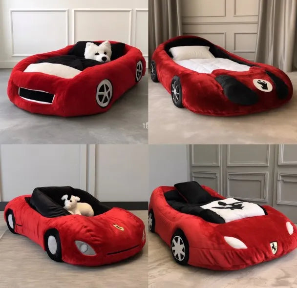 Cross-border original hot sale, human dog bed, sports car pet nest, oversized pet sofa, indoor pet