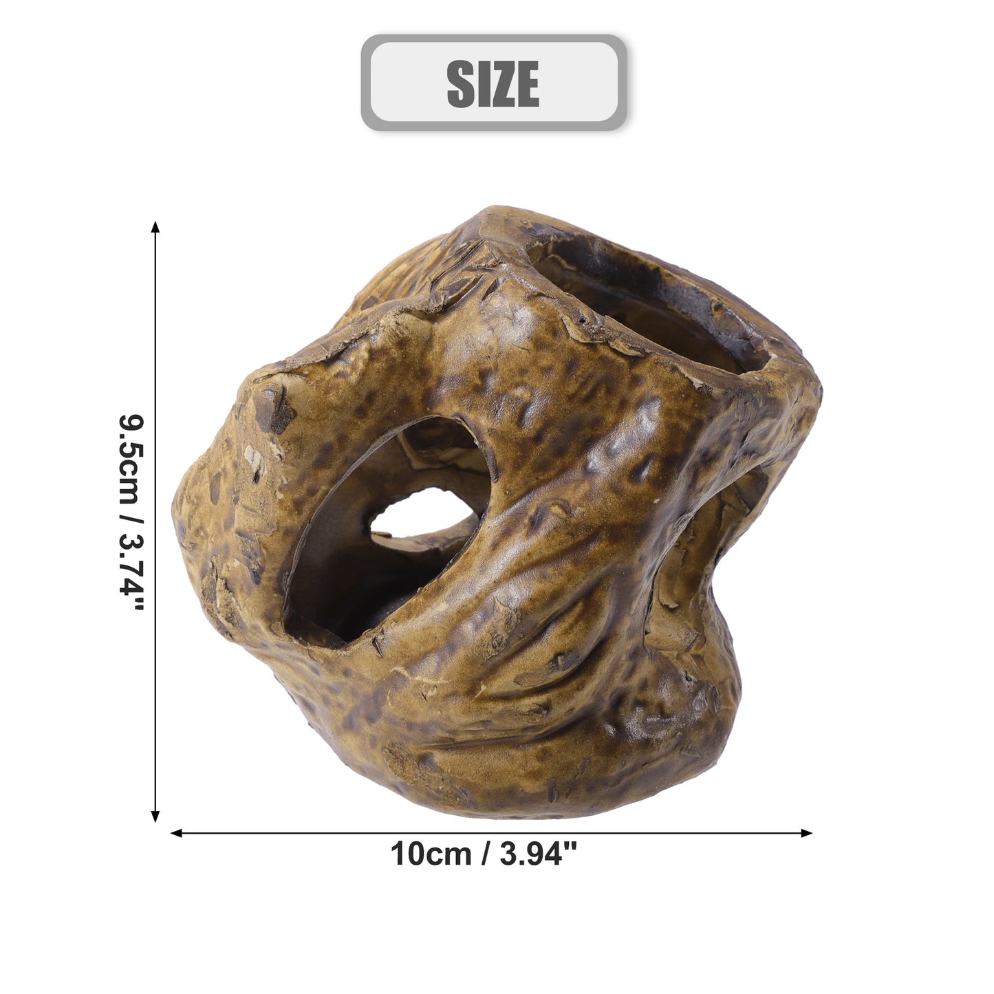 UXCELL Fish Tank Hideaway Rock Cave Ceramic Aquarium Decoration Fish Shrimps Shelter Pet Pottery House Canister Accessories