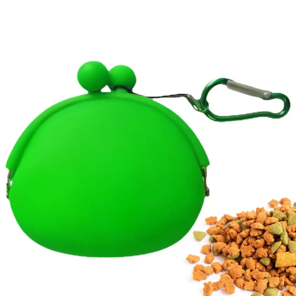 Silicone Dog Treat Pouch Dog Treat Training Pouch Dog Treat Carrier Holder Puppy Treat Snack Bag For Outdoor Walking Supply