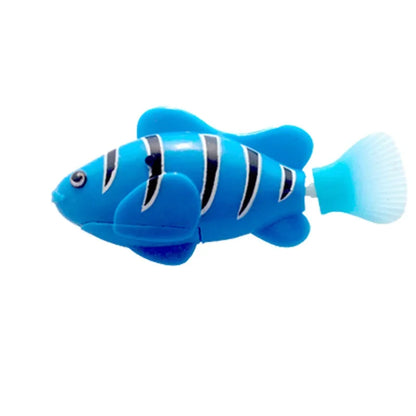 Pet Cat Toy LED Interactive Swimming Robot Fish Toy for Cat Glowing Electric Fish Toy to Stimulate Pet's Hunter Instincts