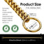 Stainless Steel Large Collar Chain for Dogs, Dog Metal P Chain Links, For Medium, Small dog, Gold Cuban Links Walking Training