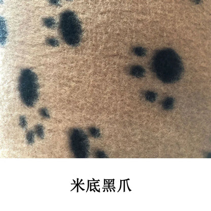 Pet Blanket Super Soft Dog Blanket with Cute Paw Print Warm Puppy Blanket Mat Bed Cover for Large Dogs Kitten Cat Small Animals