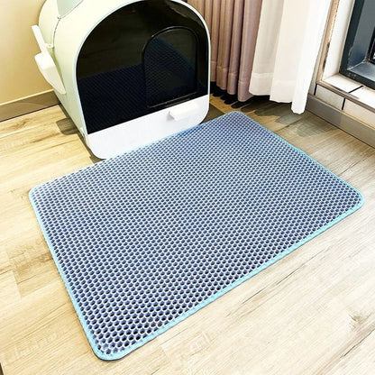 Waterproof EVA Cat Litter Mat 60*90cm EVA Double Layer Pet Litter Box Mat Non-slip Sand Cat Pad Cat Litter Cleaning 6 Colors