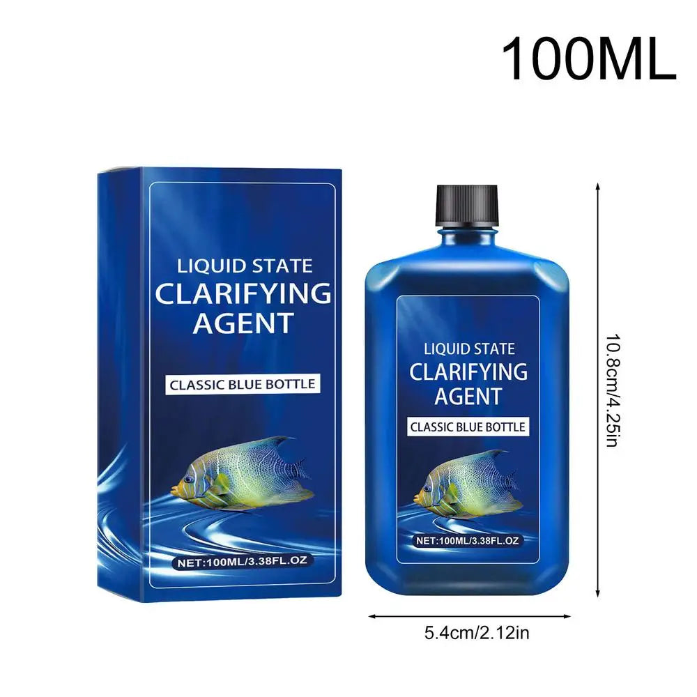 Aquarium Gravel Cleaner Aquarium Cleaning Solution 100 Ml Safe Cleaning Solution Water Clarifier For Aquarium