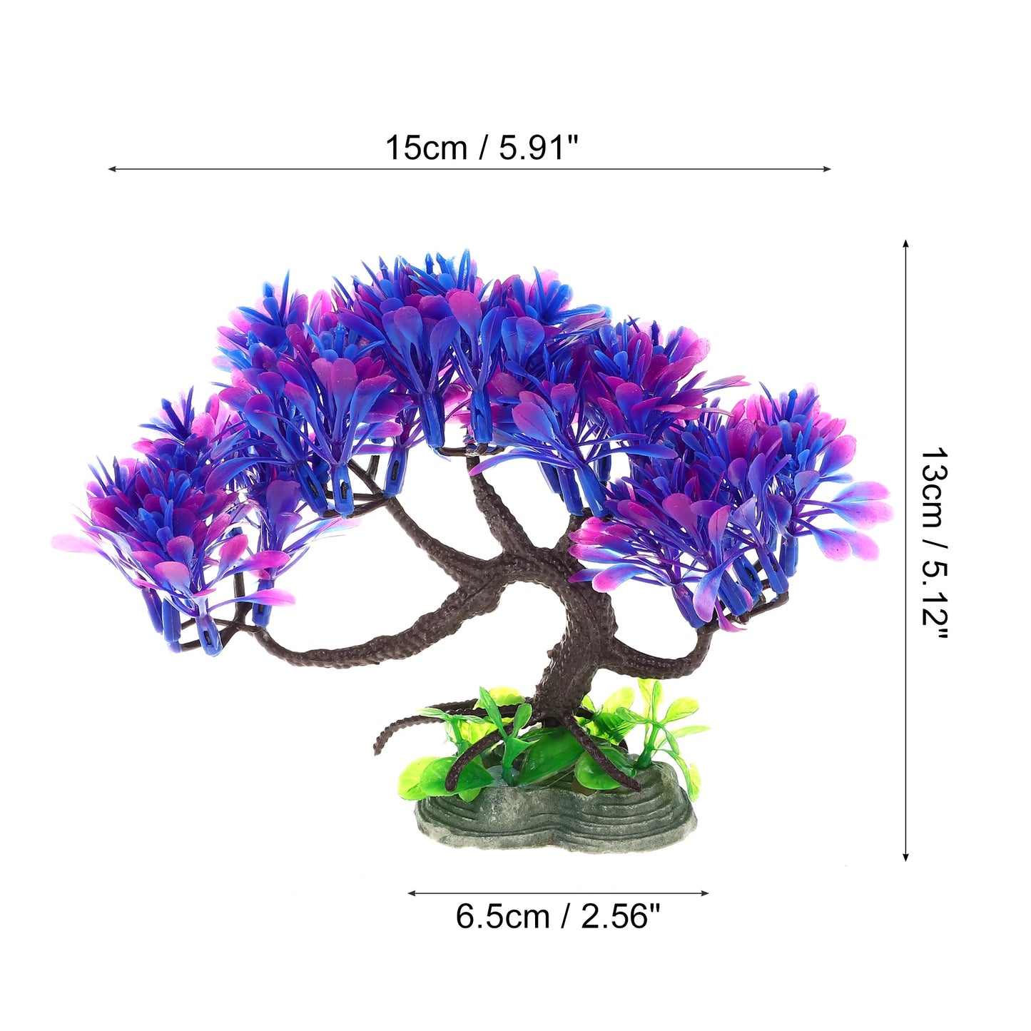 UXCELL Artificial Plants Grass Aquarium Plastic Water Weeds Ornament Fish Tank Flower Plants Tree Decoration Accessories