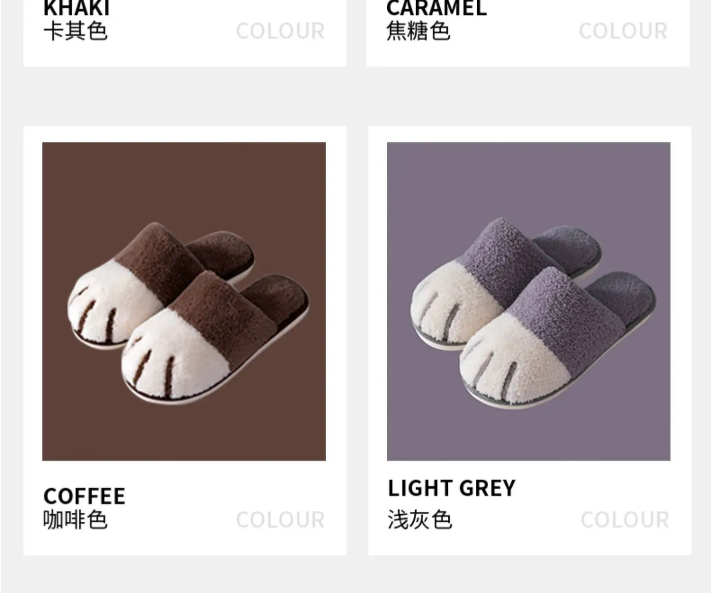 Winter Plush Slippers For Women Warm Cute Cat Paw Designer House Fur Slippers Indoor Bedroom Lovers Indoor Fluffy Shoes