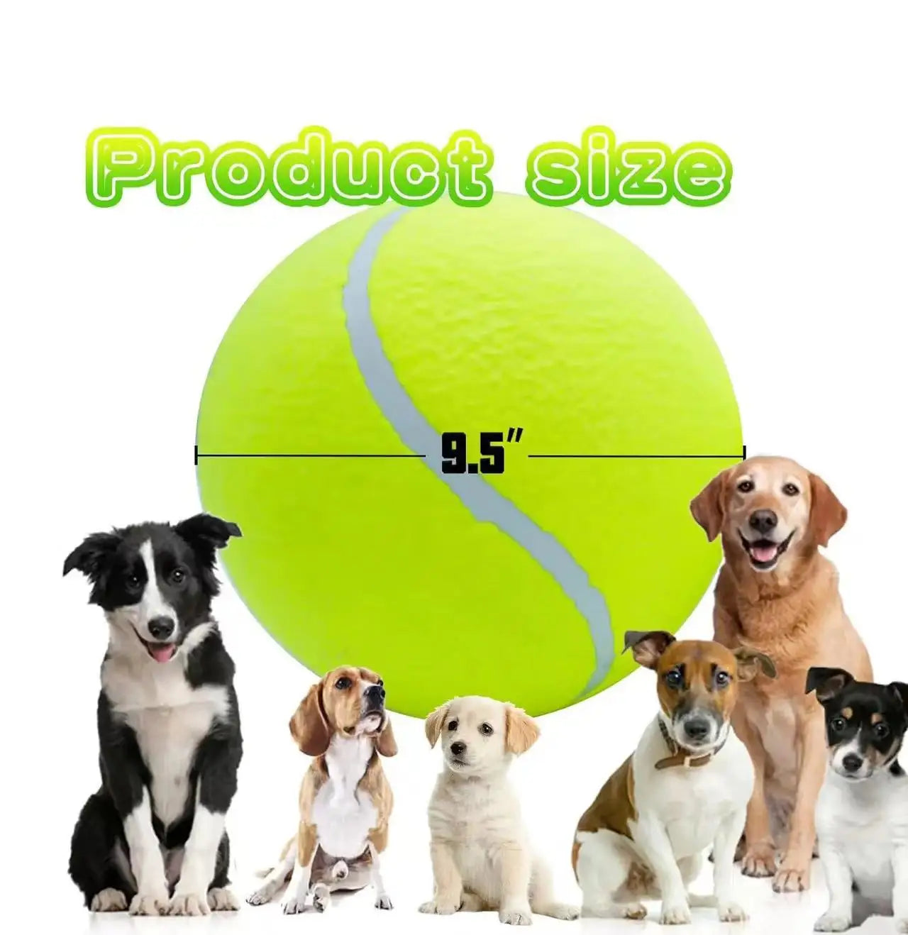 Giant Tennis Ball For Dog Chew Toy Pet Dog Interactive Toys Big Inflatable Tennis Ball Pet Supplies Outdoor Cricket Dog Toy