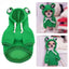 Funny Pet Clothes Cute Green Little Frog Dog And Cat Small Dog Autumn And Winter Sweatshirt Plush Outdoor Fashion Cotton Jacket