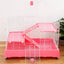 New Products Metal Wire Indoor Home Use Pet Rabbit Cage with Plastic Matting Cheap Pet Cage With Tray