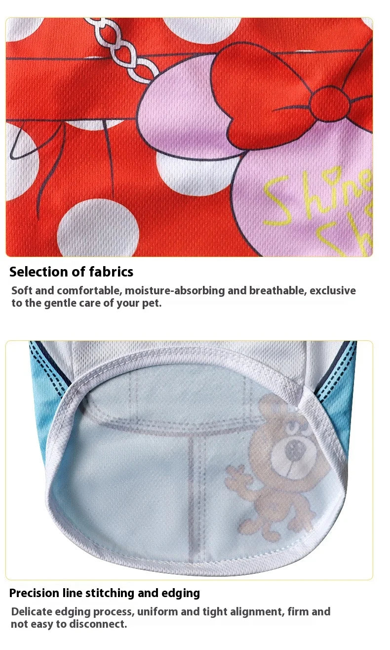 Pet Dog Clothes Clothing Cartoon  Puppy Dogs Soft Vests Summer Shirt Casual T-Shirt for Small Pet Supplies vest for dogs