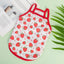 XS-XXL Ultra Thin Dog Cooling Vest Breathable Clothes Pet Clothes for Small Dogs Cute Fruit Print Summer Puppy Cat Cheap T-shirt